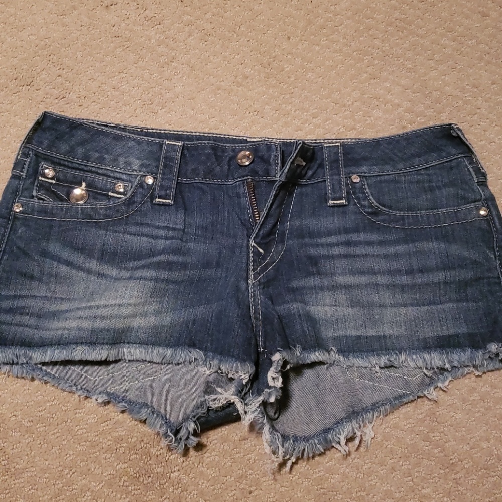 True Religion jean cutoffs